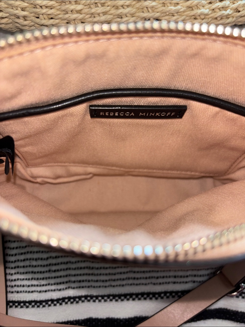 Rebecca Minkoff Blush Pink Pebbled Leather Crossbody belt bag - Picture 3 of 4